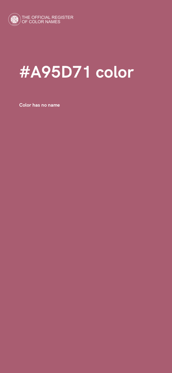 #A95D71 color image