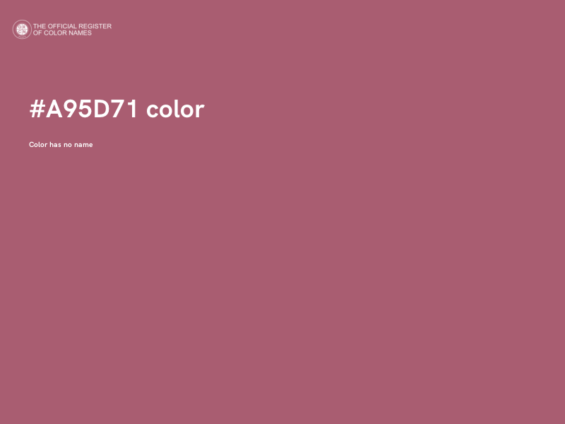 #A95D71 color image