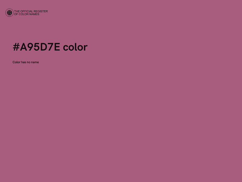 #A95D7E color image