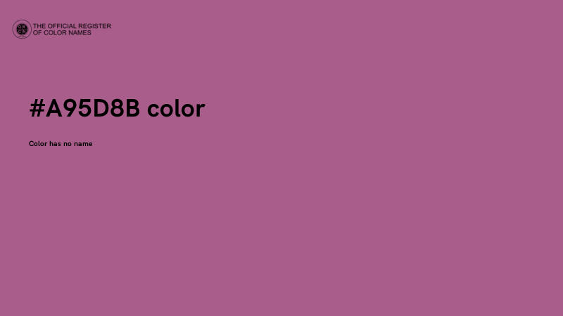 #A95D8B color image