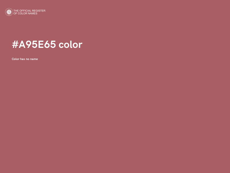 #A95E65 color image