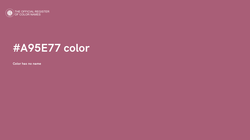 #A95E77 color image