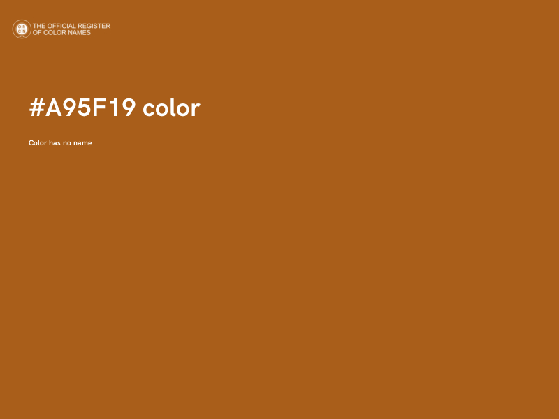 #A95F19 color image