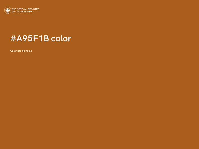 #A95F1B color image