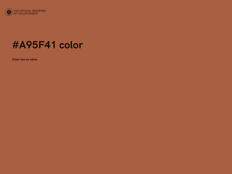 #A95F41 color image