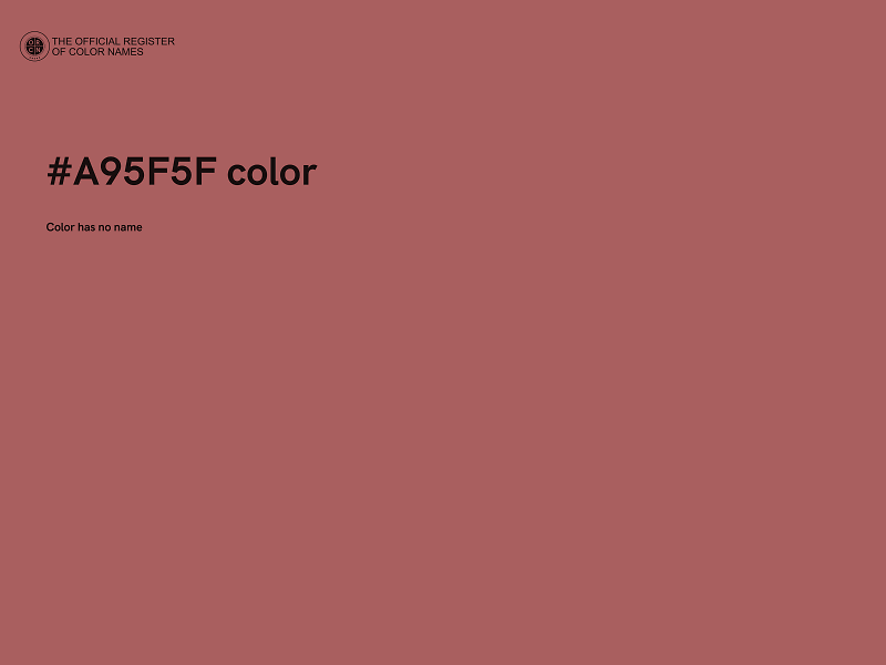 #A95F5F color image