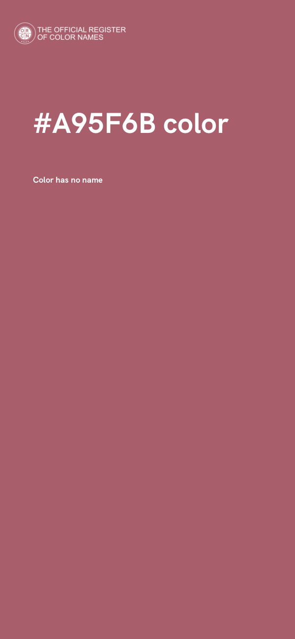 #A95F6B color image