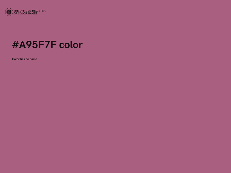 #A95F7F color image