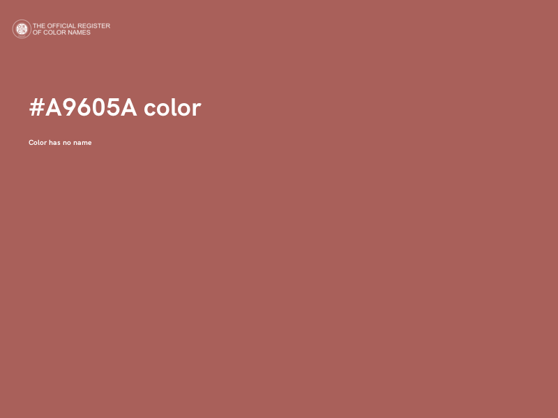 #A9605A color image