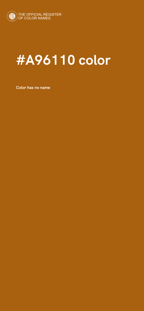 #A96110 color image