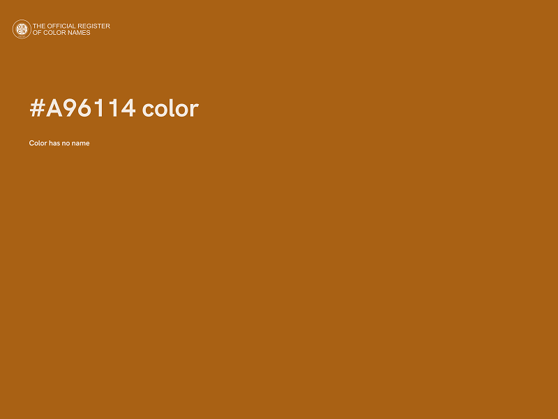 #A96114 color image