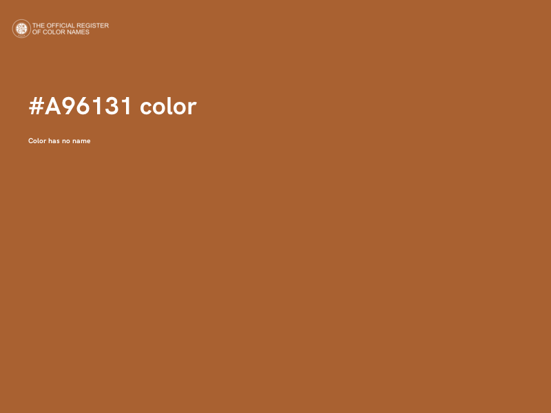 #A96131 color image