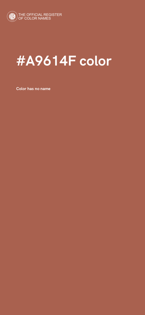 #A9614F color image