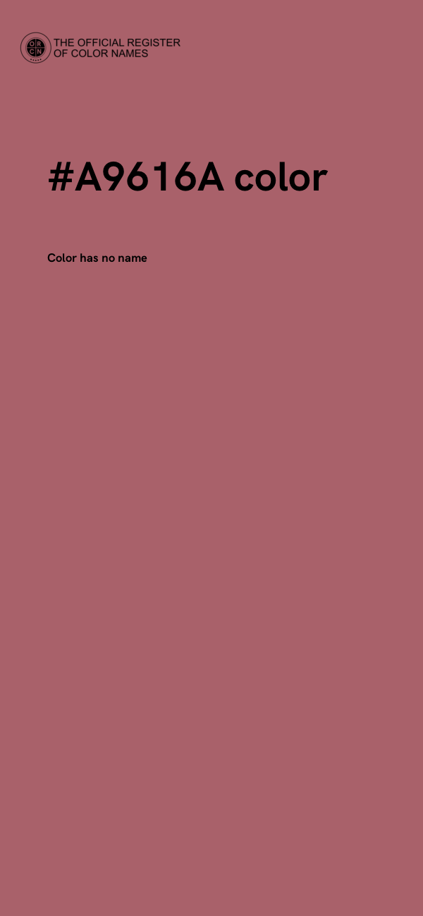 #A9616A color image