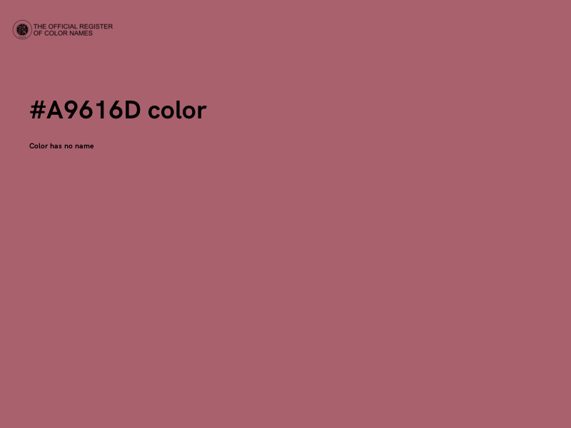 #A9616D color image