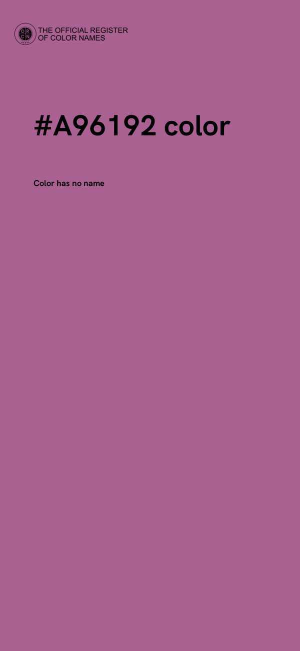 #A96192 color image