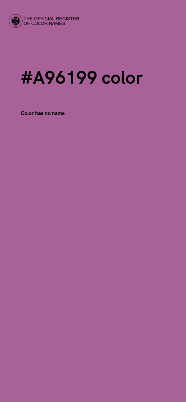 #A96199 color image
