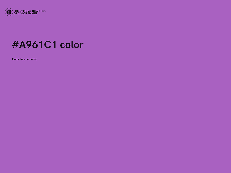 #A961C1 color image