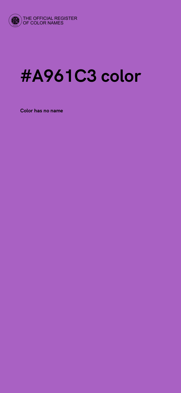 #A961C3 color image
