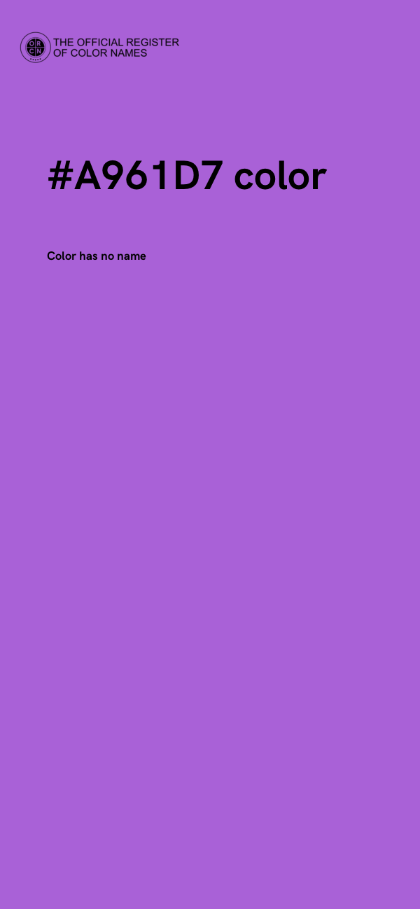 #A961D7 color image