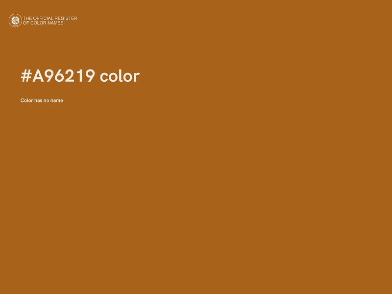 #A96219 color image