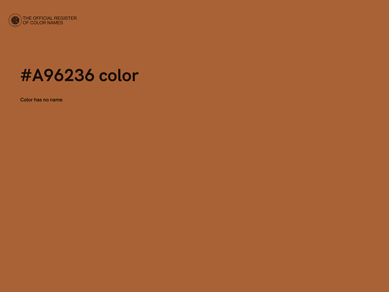 #A96236 color image