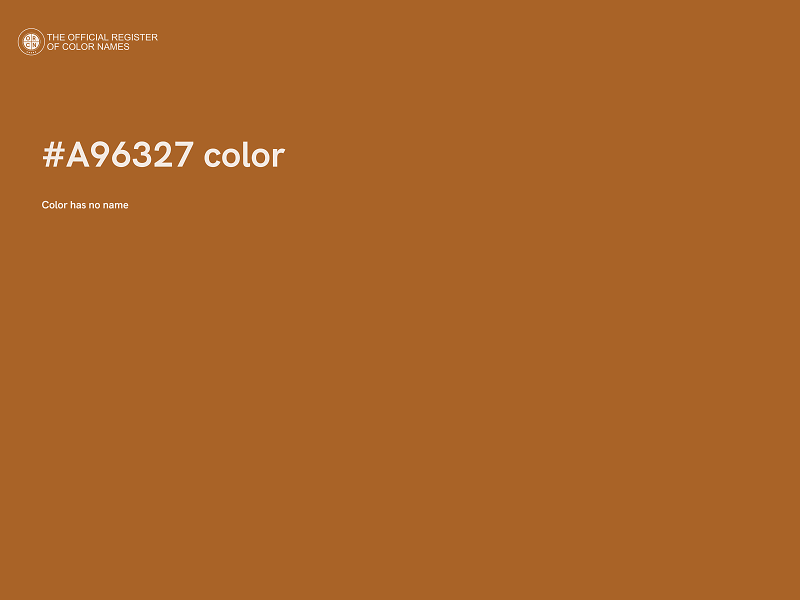 #A96327 color image