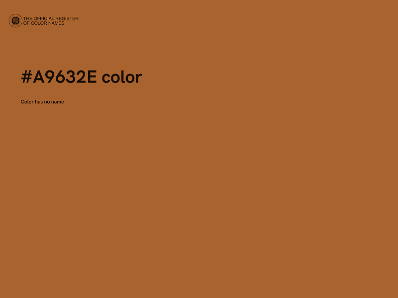 #A9632E color image