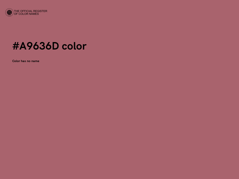 #A9636D color image