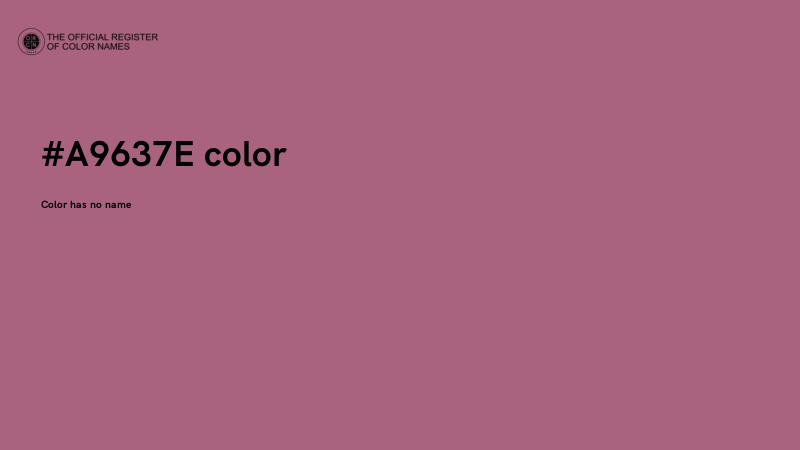 #A9637E color image