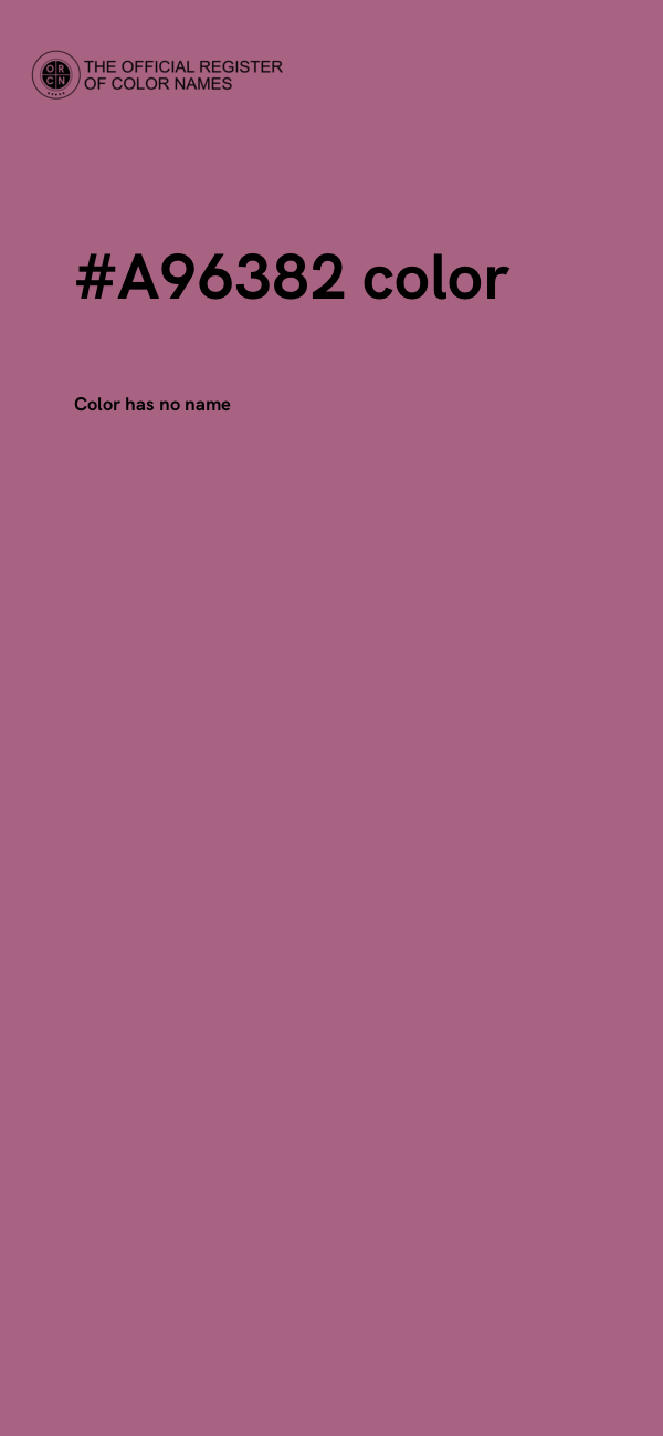 #A96382 color image