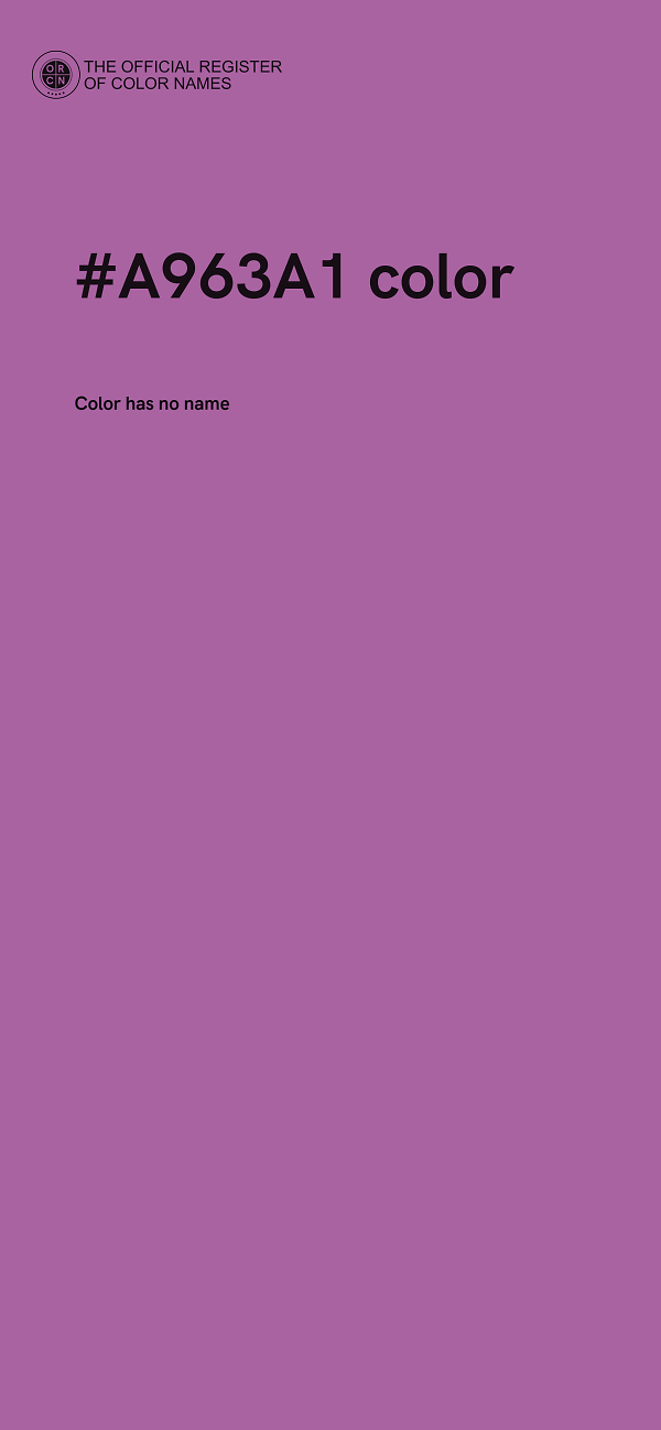 #A963A1 color image