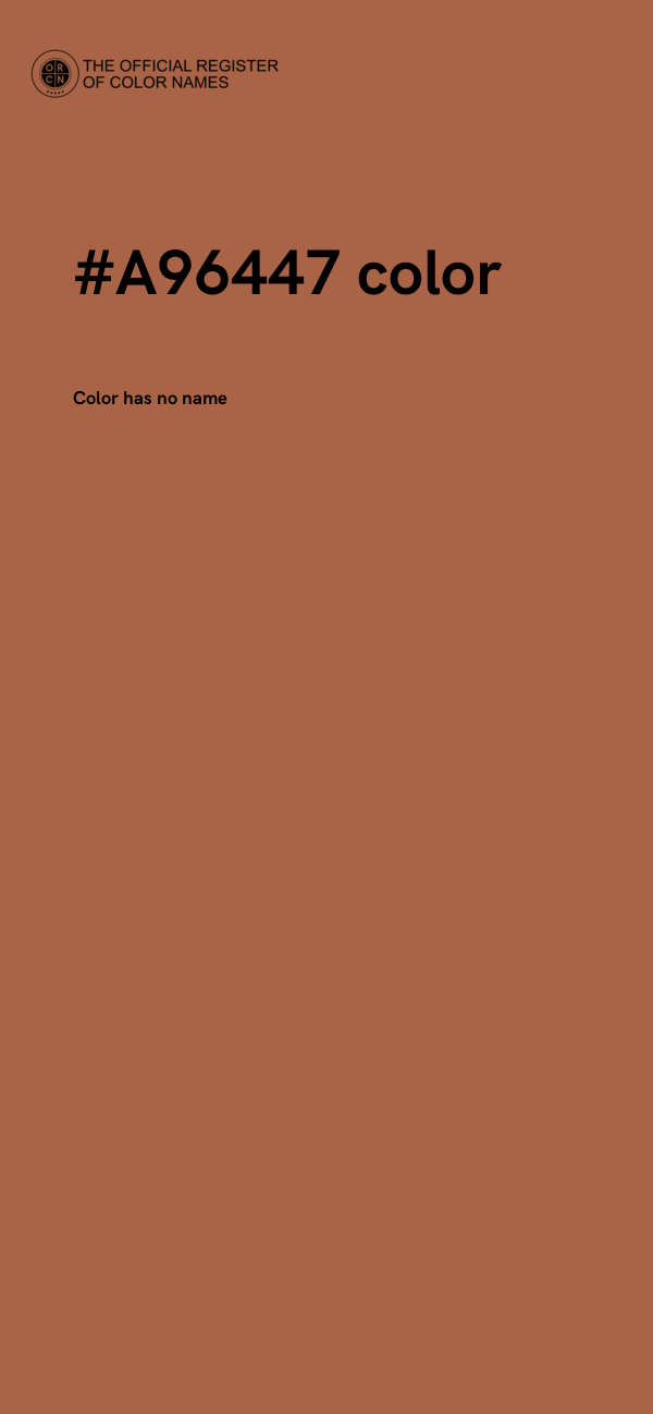 #A96447 color image