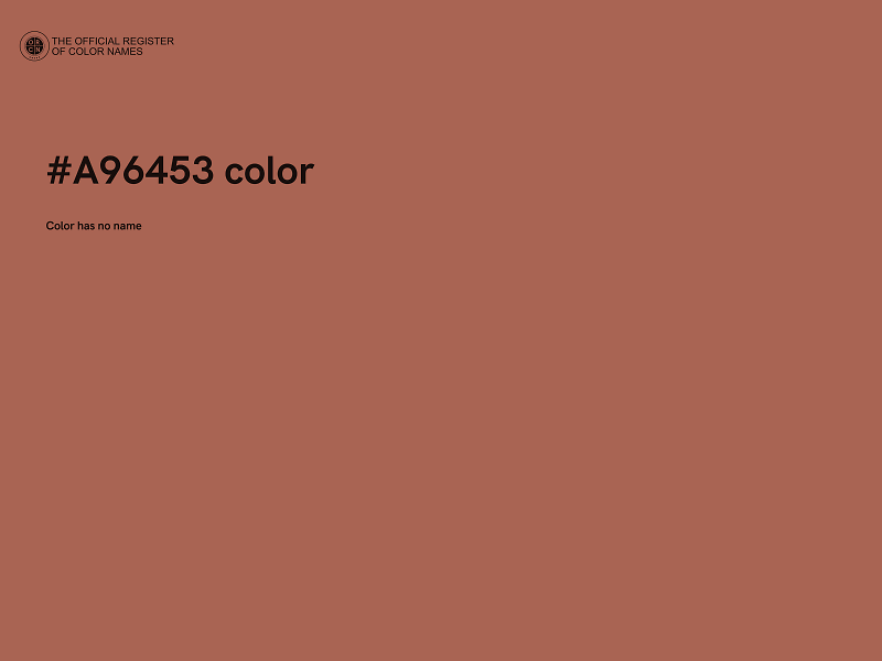 #A96453 color image