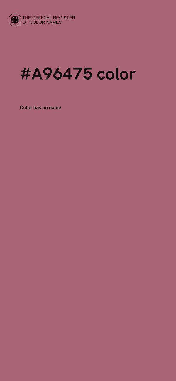 #A96475 color image