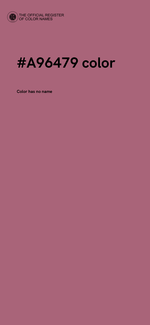 #A96479 color image