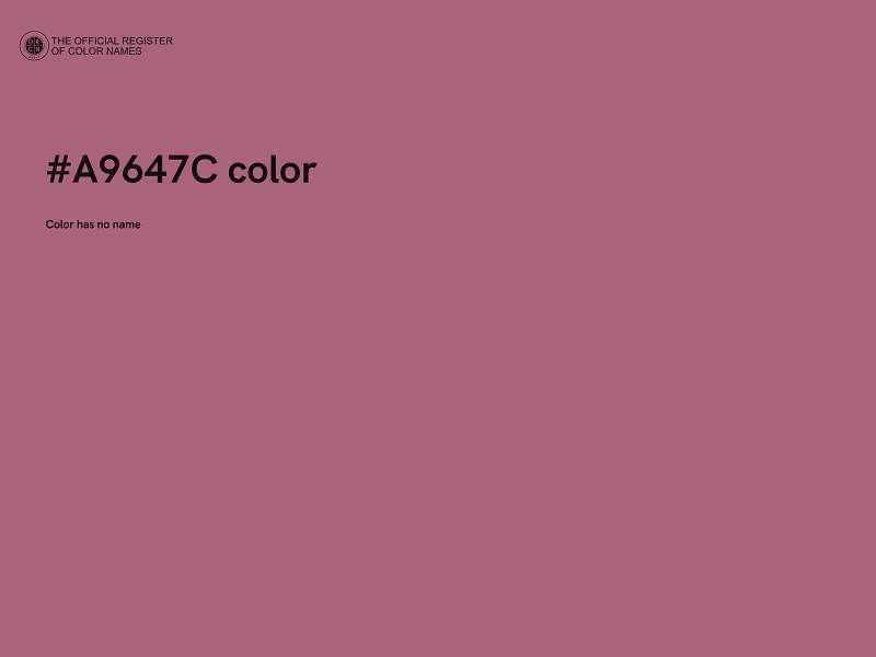 #A9647C color image