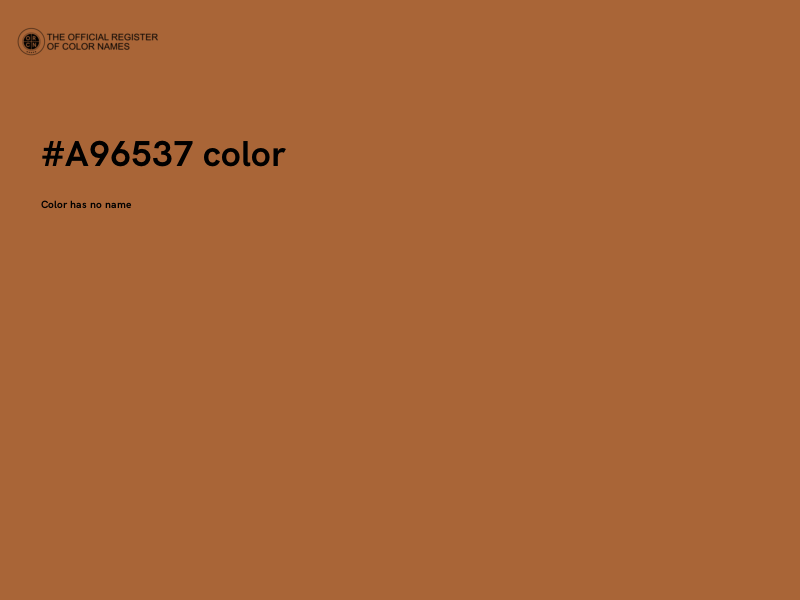 #A96537 color image
