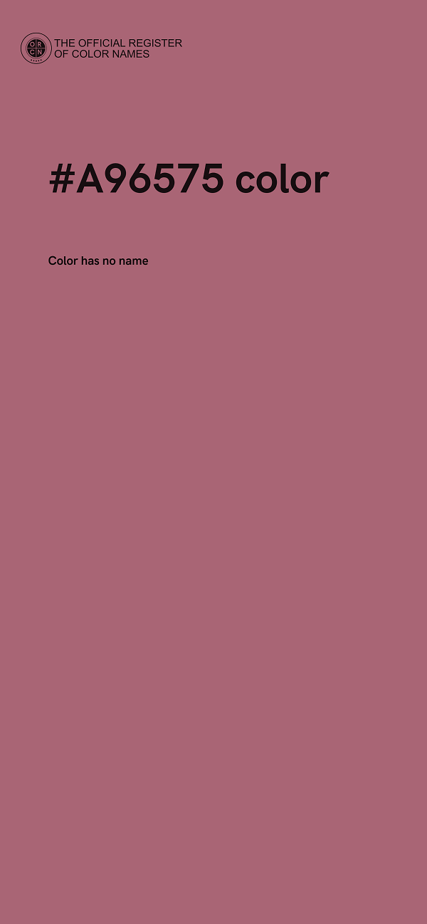 #A96575 color image