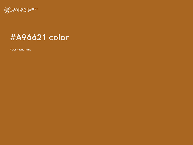 #A96621 color image