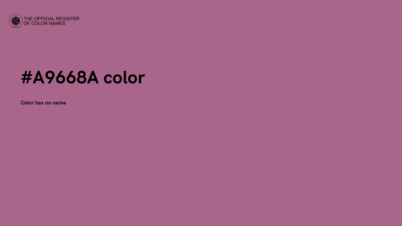 #A9668A color image