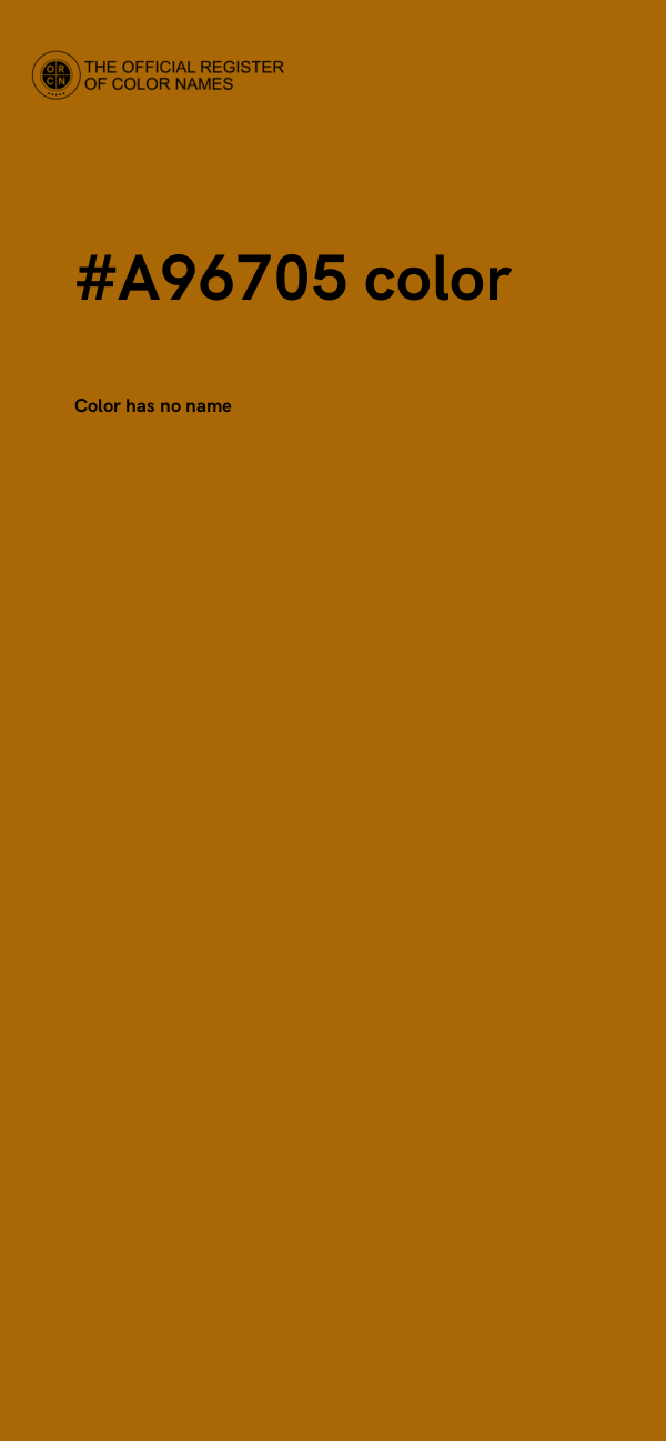 #A96705 color image