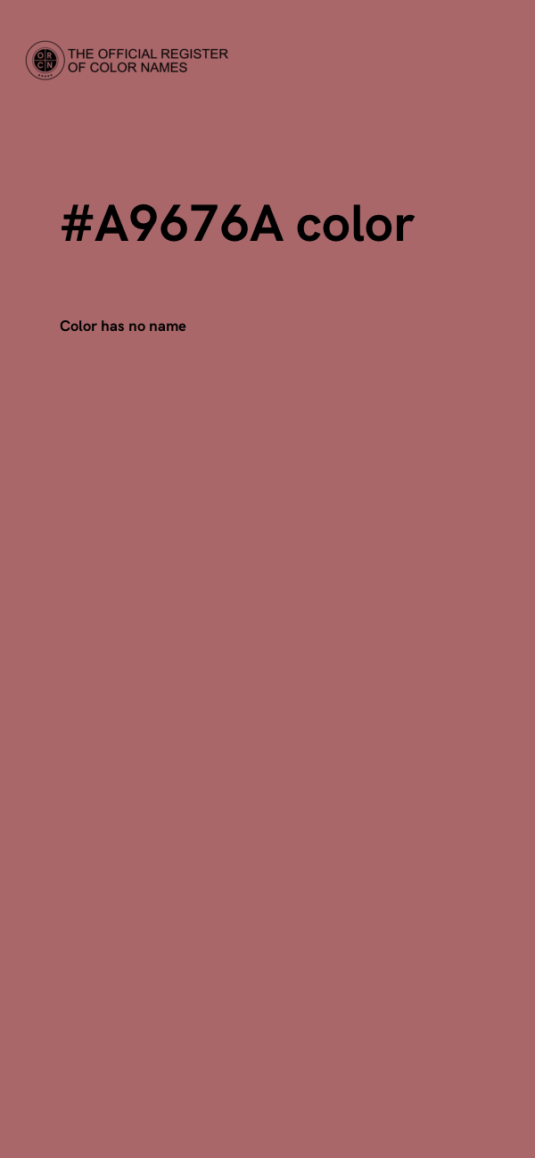 #A9676A color image