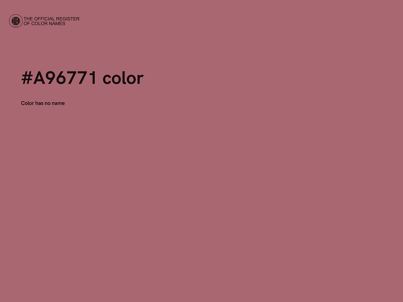 #A96771 color image