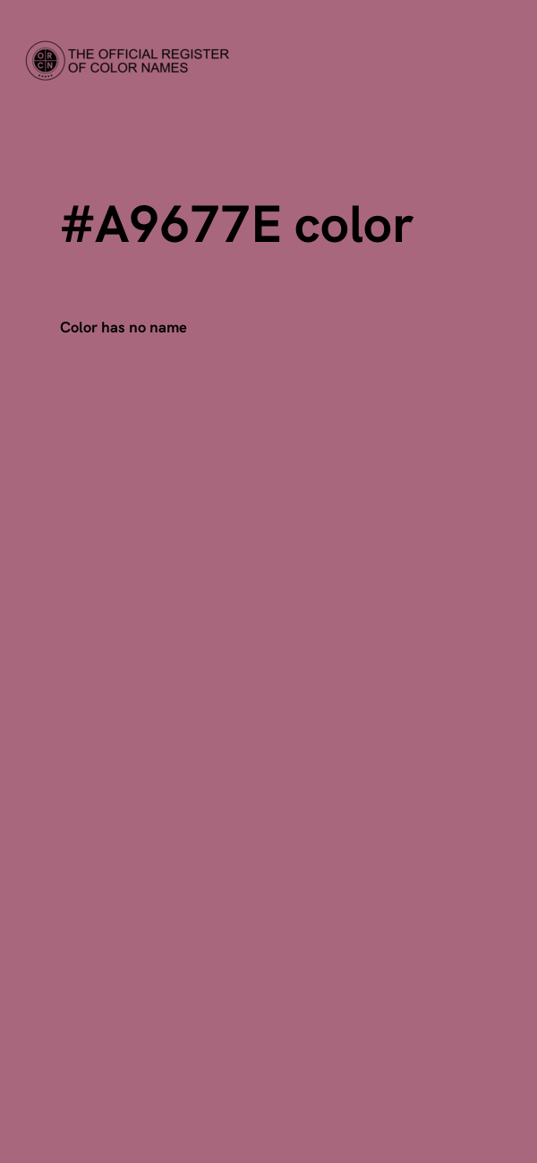 #A9677E color image