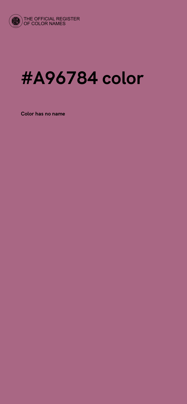 #A96784 color image