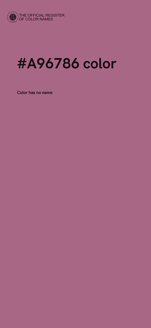 #A96786 color image