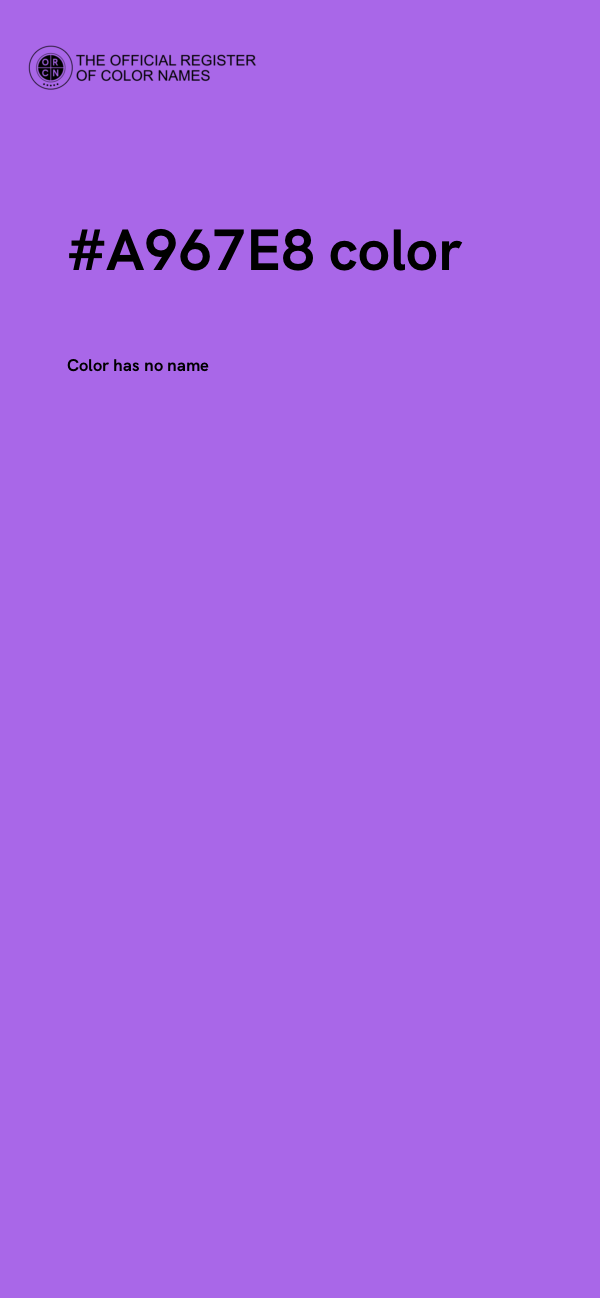 #A967E8 color image