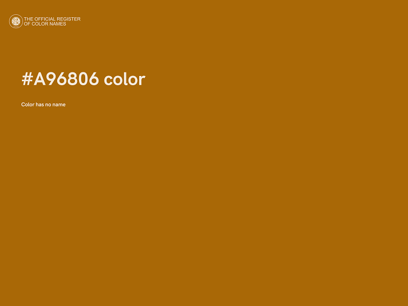 #A96806 color image