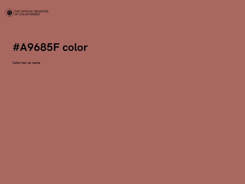 #A9685F color image